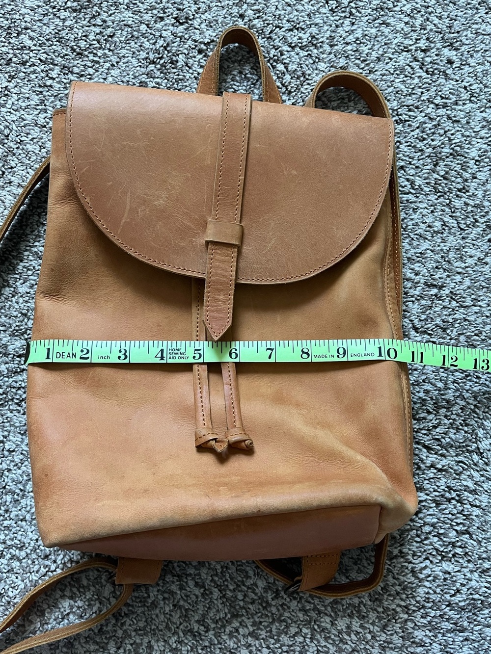 Able Tan Leather Backpack - Picture 4 of 6